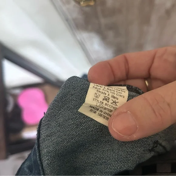 Banjul Blue Flare Wide Leg Jeans with Raw Hem - Picture 9 of 11